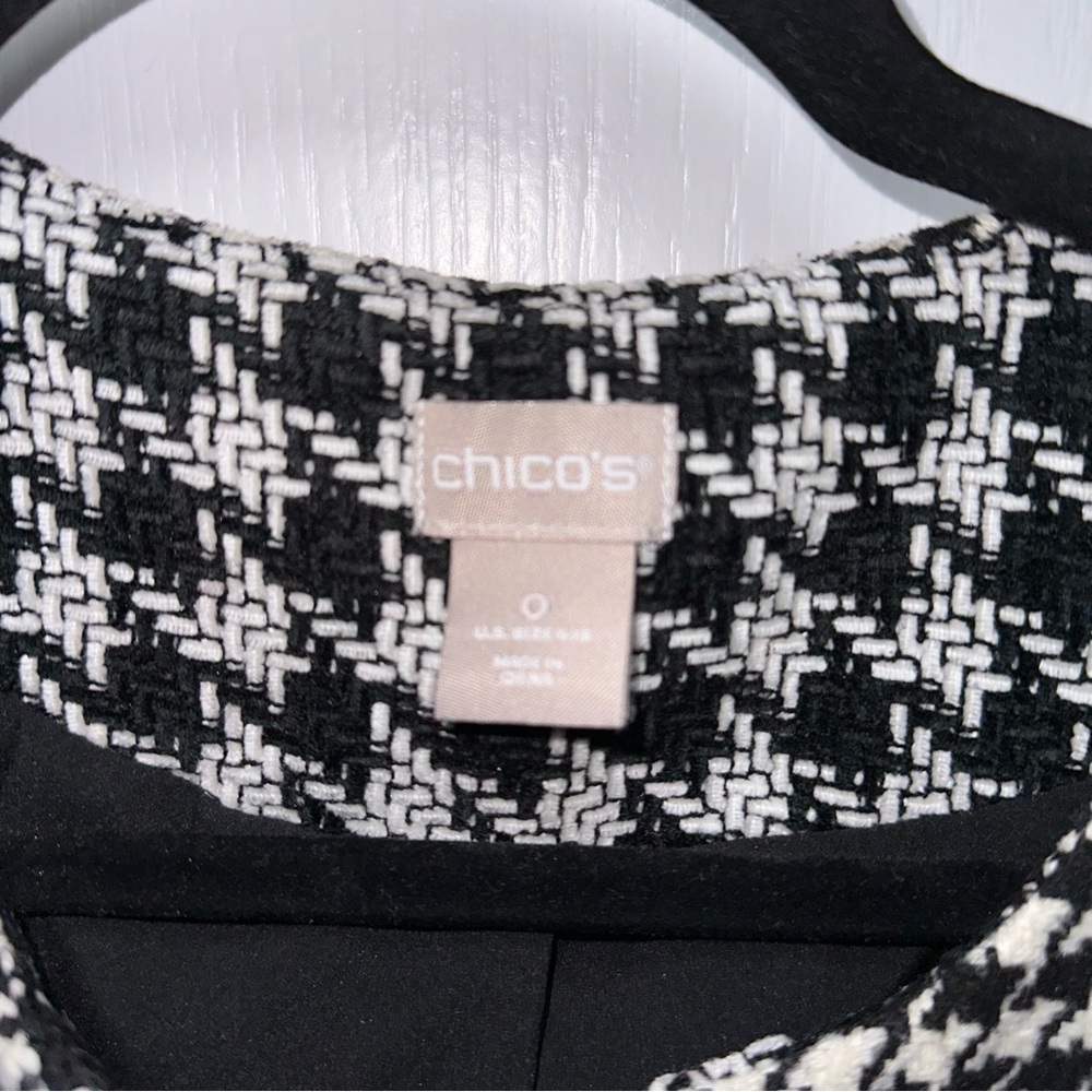 Chico's Monochrome Patterned Jacket - image 2